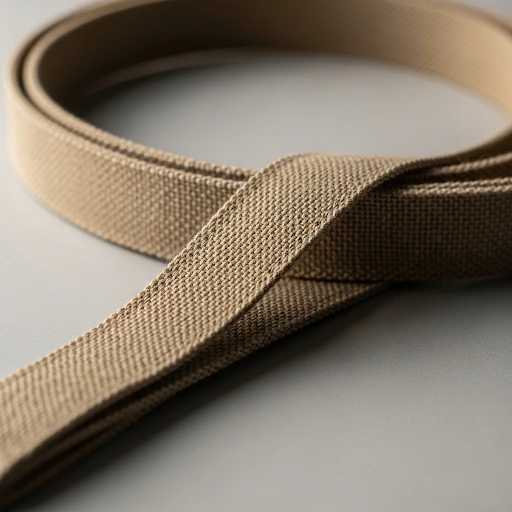 A durable, natural-looking lanyard made from hemp fiber.