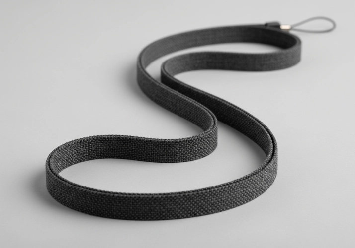 An extremely soft and luxurious bamboo fiber lanyard.