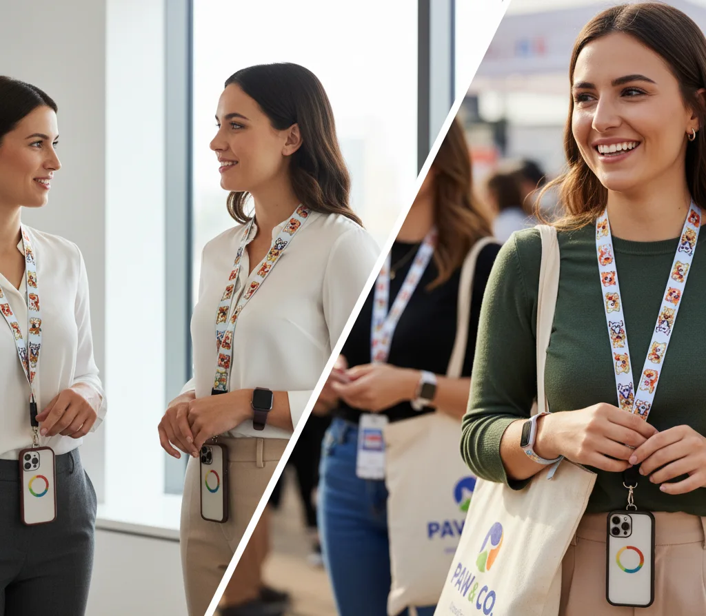 Crossbody and wristlet phone lanyards.