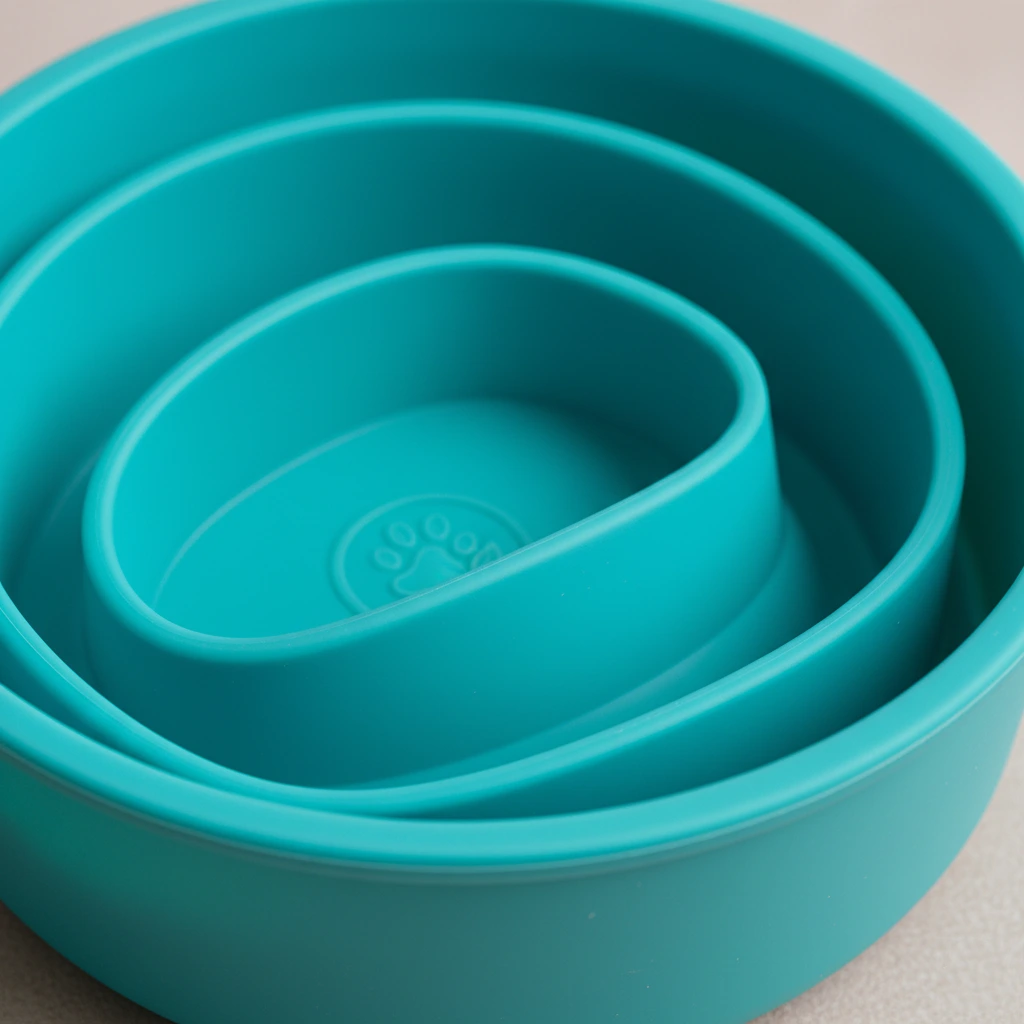 Close up of smooth, non-porous food grade silicone surface.