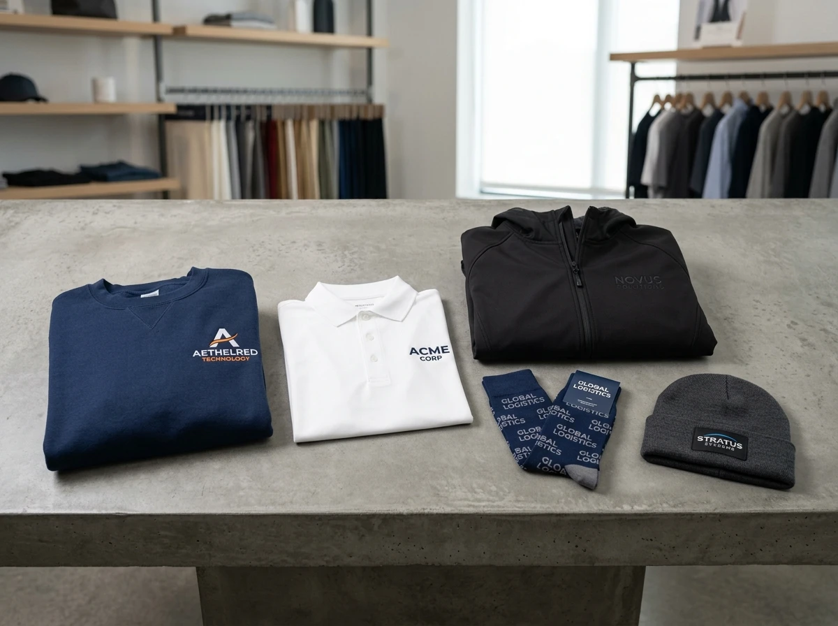 Custom corporate apparel wholesale