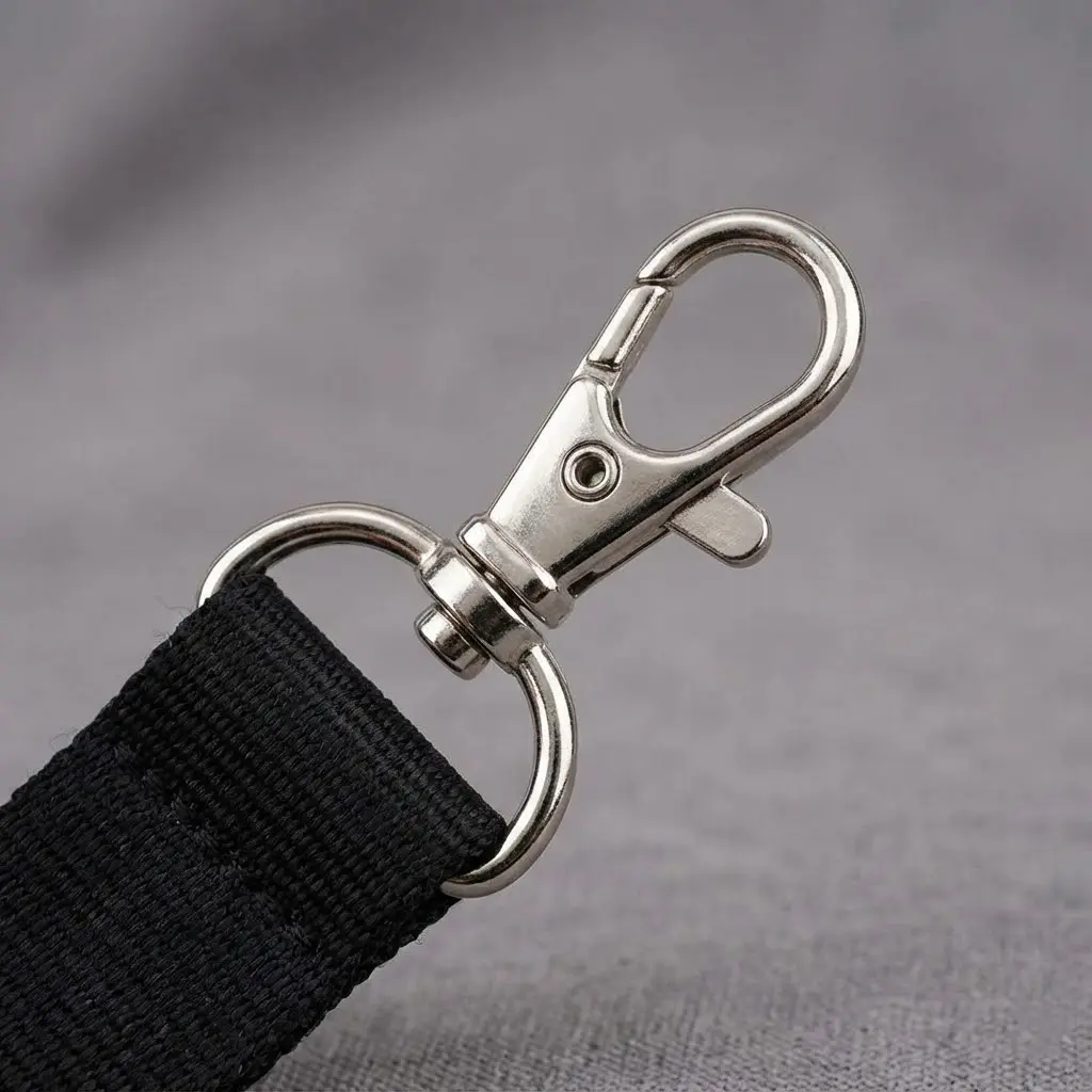 A premium Lobster Claw lanyard attachment.