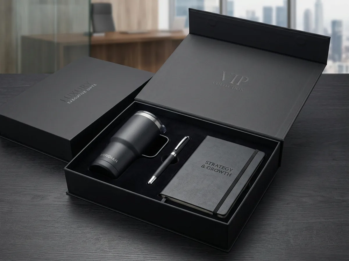 Premium corporate gift sets and executive merchandise wholesale